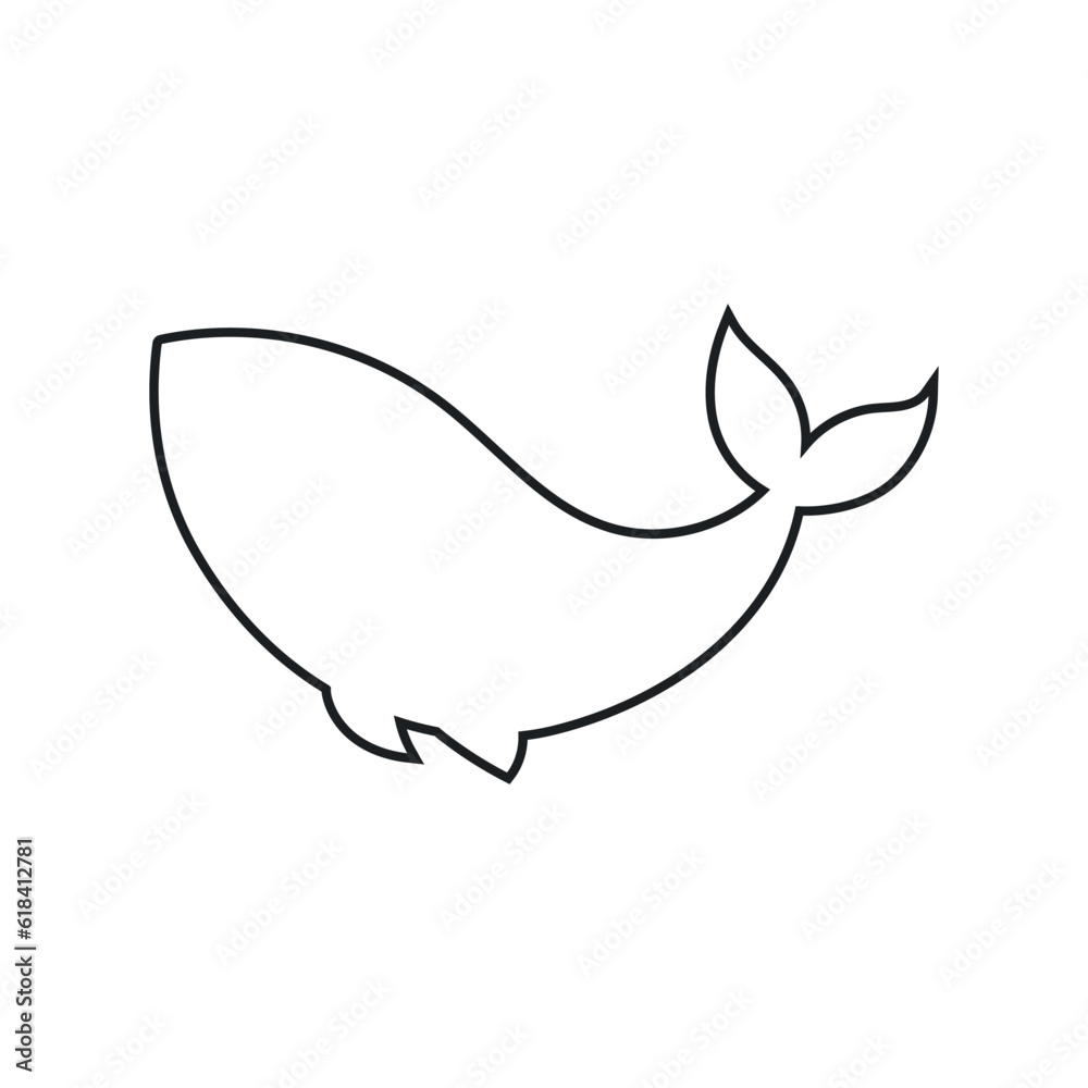 Whale icon vector. Sperm whale illustration sign. Fish symbol. Ocean logo. Whale icon vector. Sperm whale illustration sign. Fish symbol. Ocean logo.