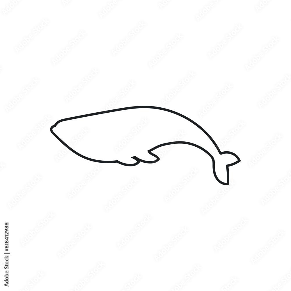 Whale icon vector. Sperm whale illustration sign. Fish symbol. Ocean logo. Whale icon vector. Sperm whale illustration sign. Fish symbol. Ocean logo.