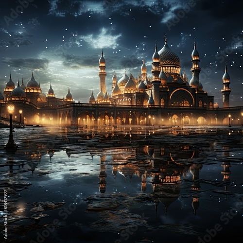 mosque at night © alvian