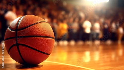 Regular season or Playoffs game concept. Basketball Scoring in basket. © Art.disini
