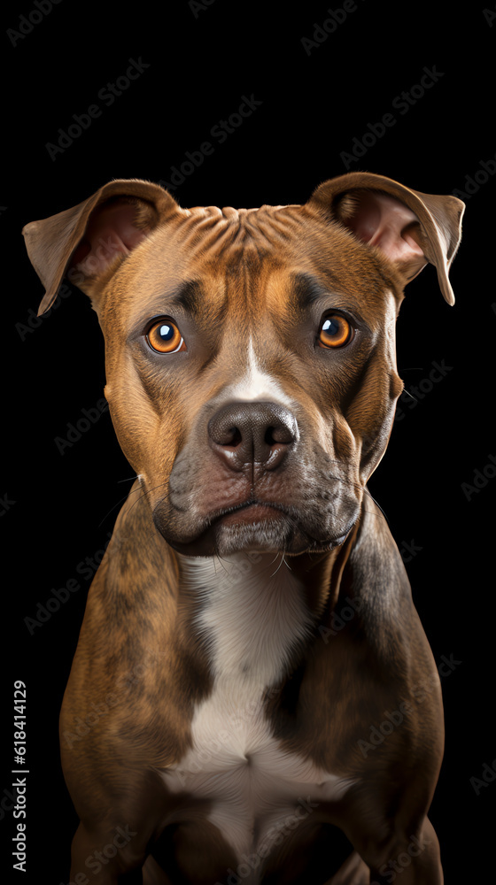 American Staffordshire Terrier, Portrait, Generative AI