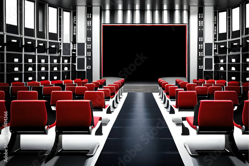 Home cinema. Home theater vector illustration.
