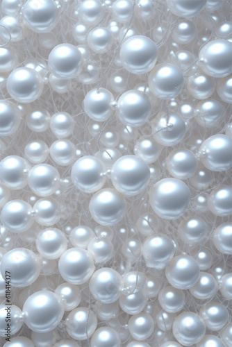 Background with pearls. Pearl background. © Oleh