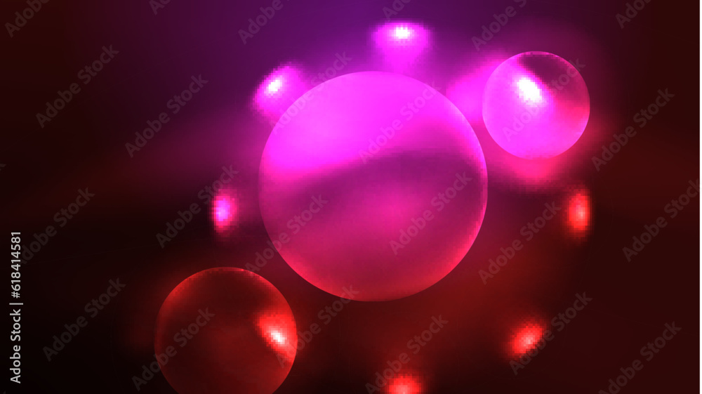 Neon glowing circles, magic energy space light concept, abstract background wallpaper design Neon glowing circles, magic energy space light concept, abstract background wallpaper design