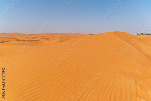 Desert sands outside of Al Ain in Abu Dhabi  UAE 