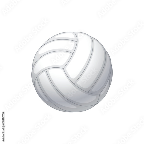realistic classic white volleyball