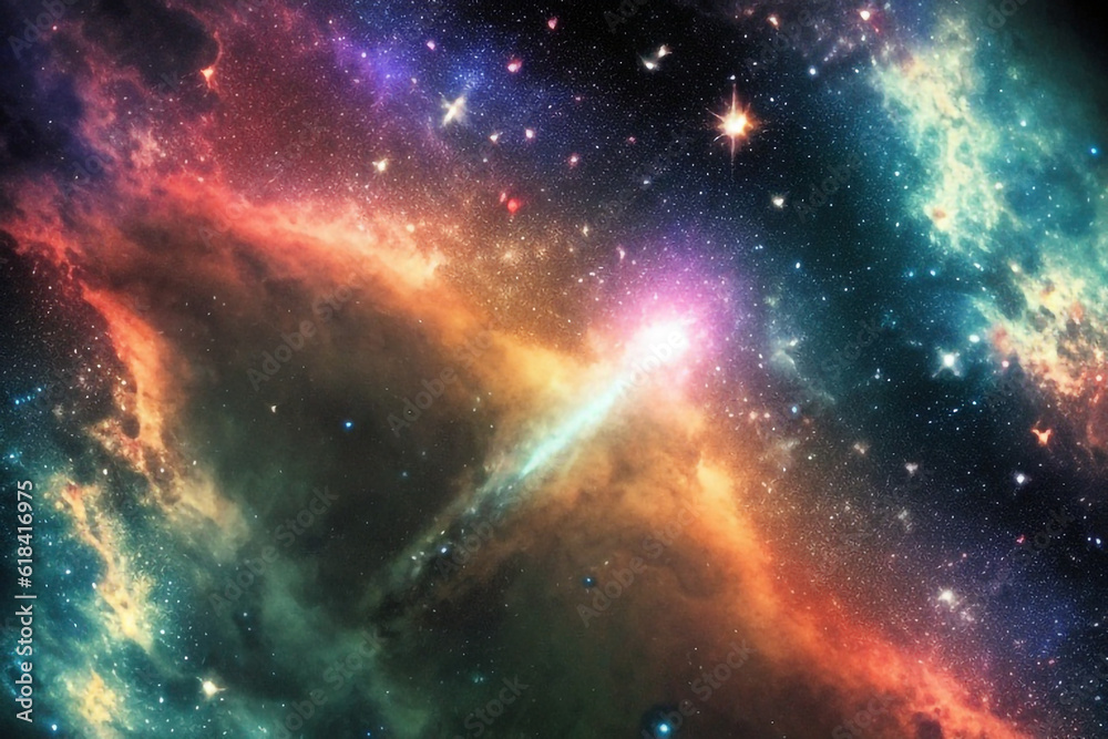 Naklejka premium space background