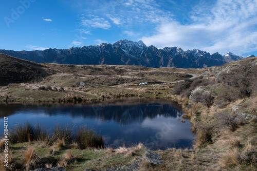 Deer Park Heights Reservoir, movie set location, Queenstown, New Zealand