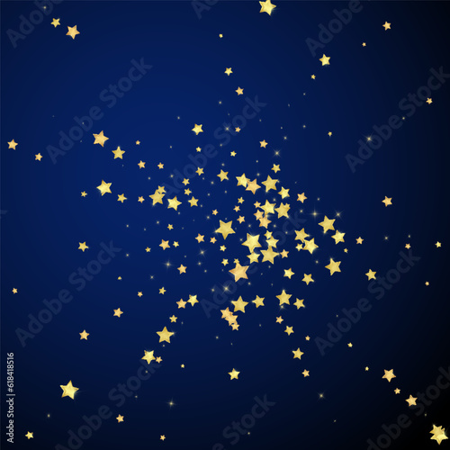 Magic stars vector overlay.  Gold stars scattered