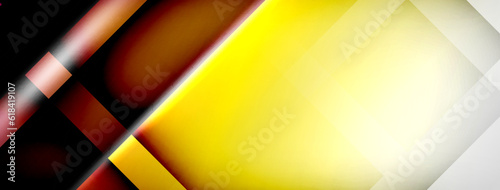 Light and shadow squares and lines abstract background