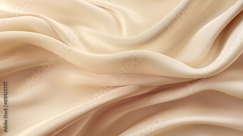 Silk Unfurled, Abstract Background with Luxurious Wavy Folds of Satin Velvet Material, generative ai.