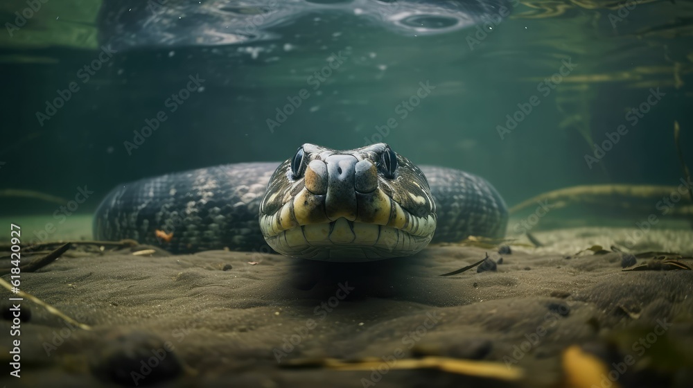 Obraz premium anaconda (Eunectes murinus)
