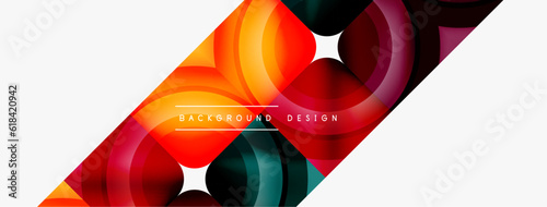 Circle abstract background. Wallpaper, banner, background, landing page, wall art, invitation, print, poster