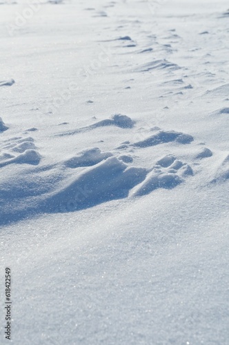 Snowdrift on a way, winter in southern Germany © M  Hieber/Wirestock Creators