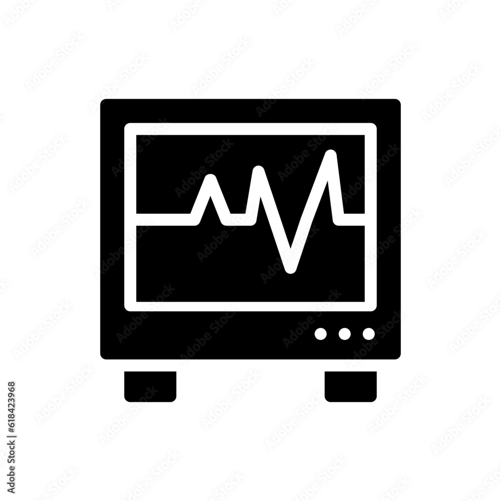 cardiogram glyph icon