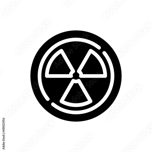 radiation glyph icon