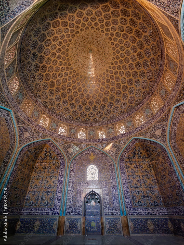 Jameh Mosque of Isfahan, located in Isfahan, Iran
