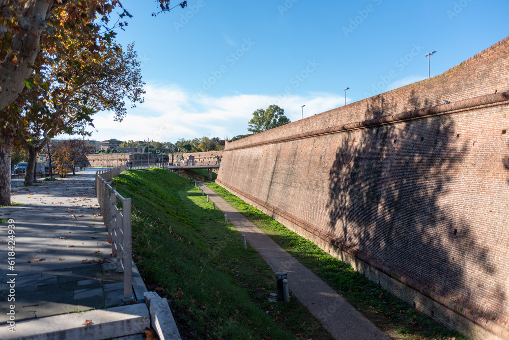 The Ancient Walls of the Historical and Medieval City of Grosseto in Italy The Ancient Walls of the Historical and Medieval City of Grosseto in Italy