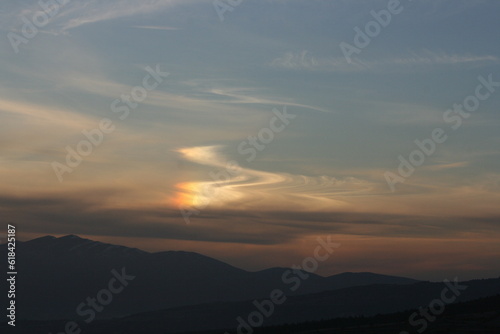 sunset over the mountains © Kadir