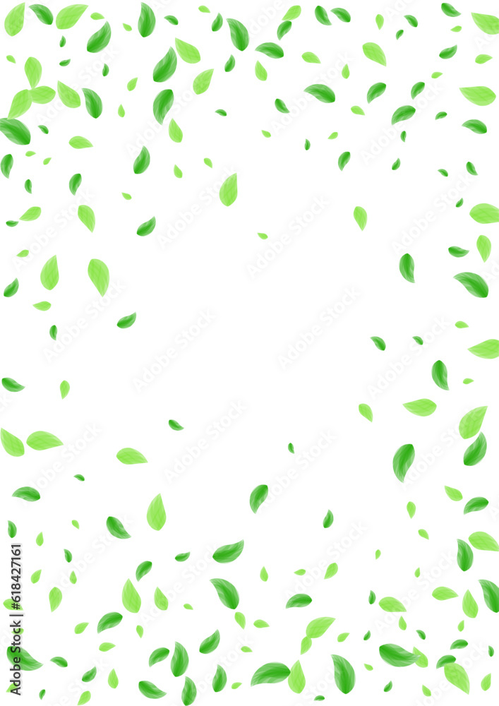 Green Foliage Background White Vector. Sheet Mint Design. Shape Card. Greenish Falling Texture. Greenery Watercolor. Green Foliage Background White Vector. Sheet Mint Design. Shape Card. Greenish Falling Texture. Greenery Watercolor.