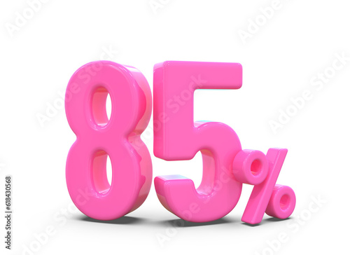 Promotion 85 Percent Pink Number  © Su
