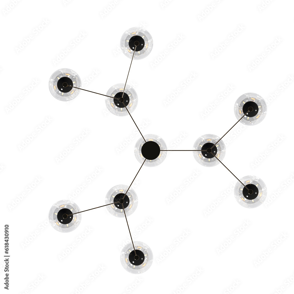 chandelier on the ceiling isolated on transparent background, hanging lamp, pendant light, 3D illustration, cg render chandelier on the ceiling isolated on transparent background, hanging lamp, pendant light, 3D illustration, cg render
