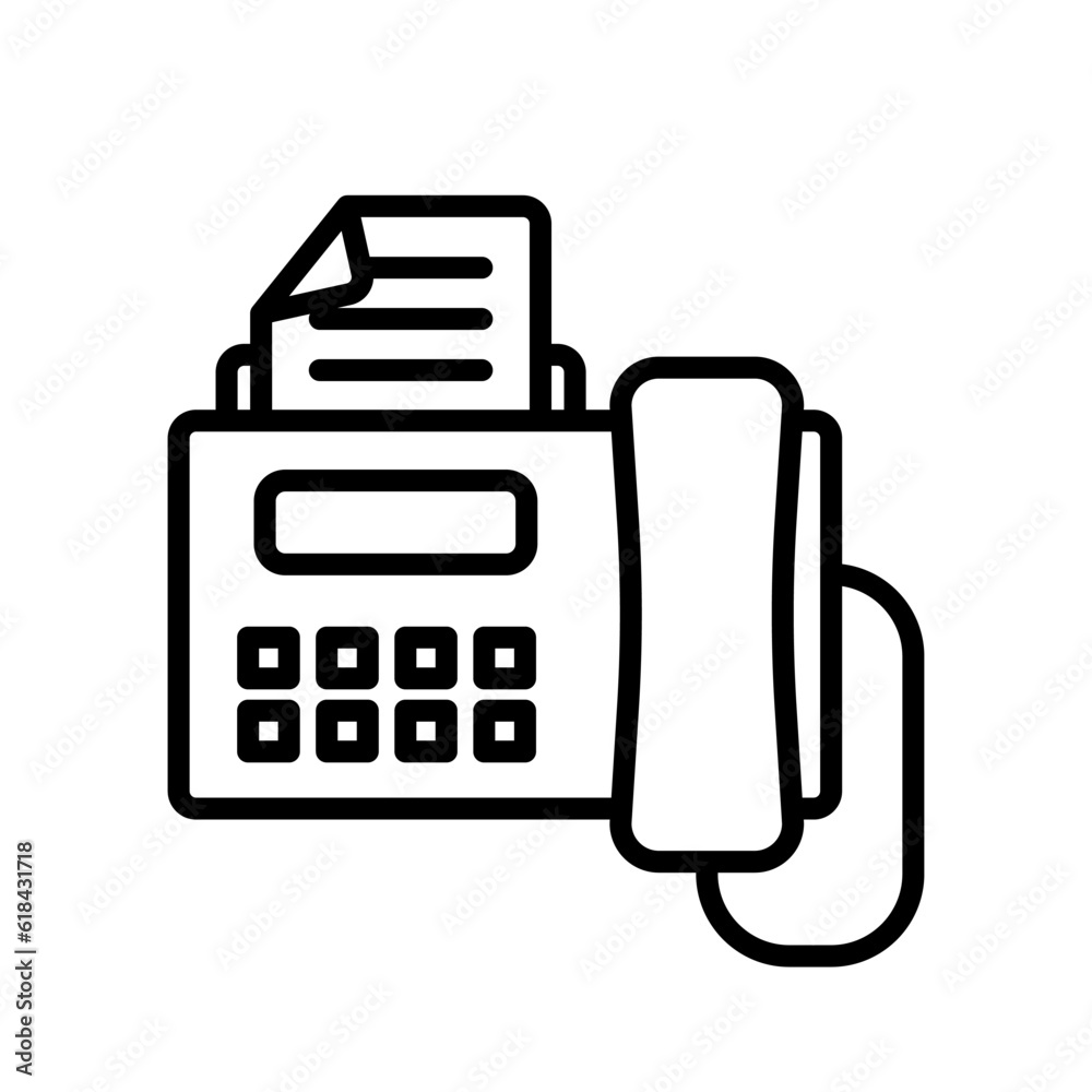 communication fax sign symbol vector communication fax sign symbol vector