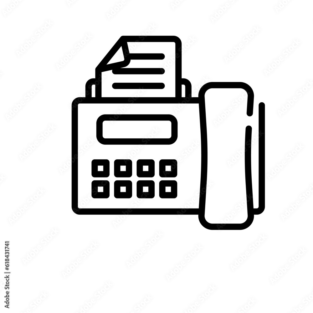 communication fax sign symbol vector communication fax sign symbol vector