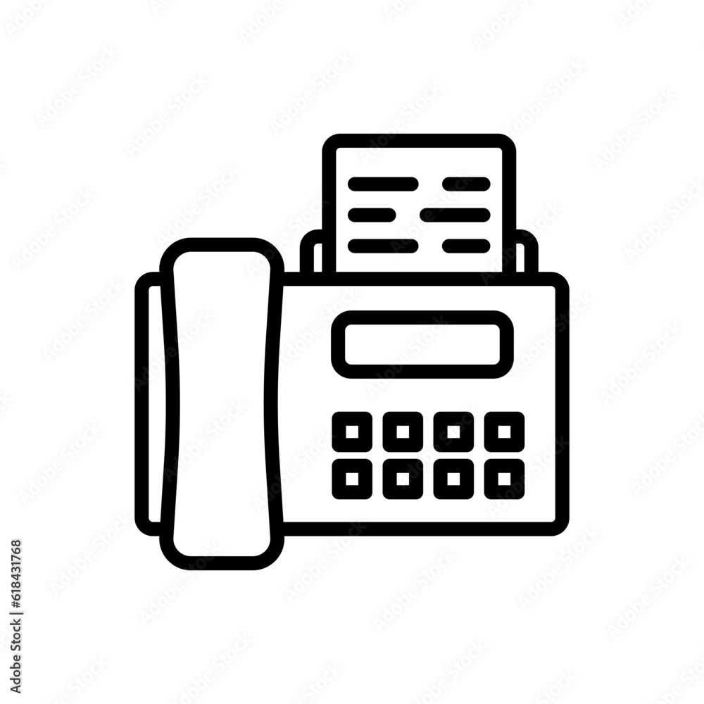 communication fax sign symbol vector communication fax sign symbol vector
