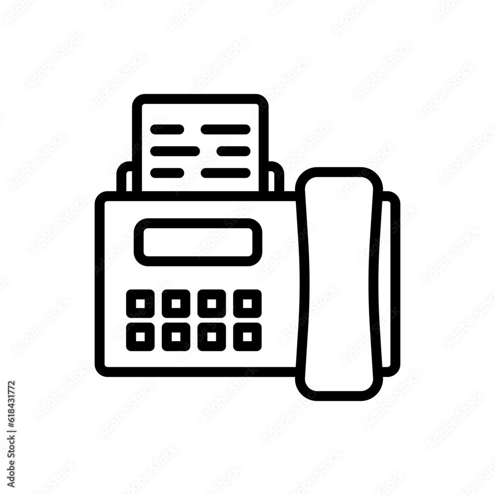 communication fax sign symbol vector communication fax sign symbol vector