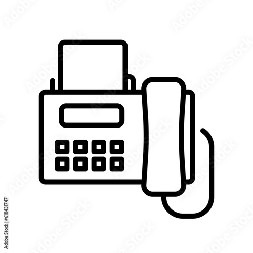 communication fax sign symbol vector