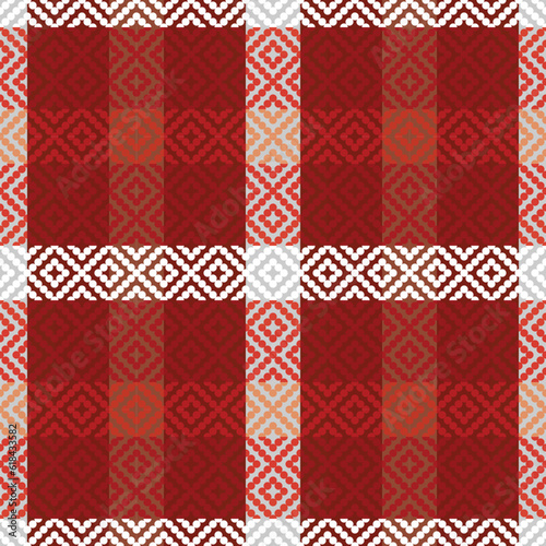 Classic Scottish Tartan Design. Checker Pattern. Traditional Scottish Woven Fabric. Lumberjack Shirt Flannel Textile. Pattern Tile Swatch Included.