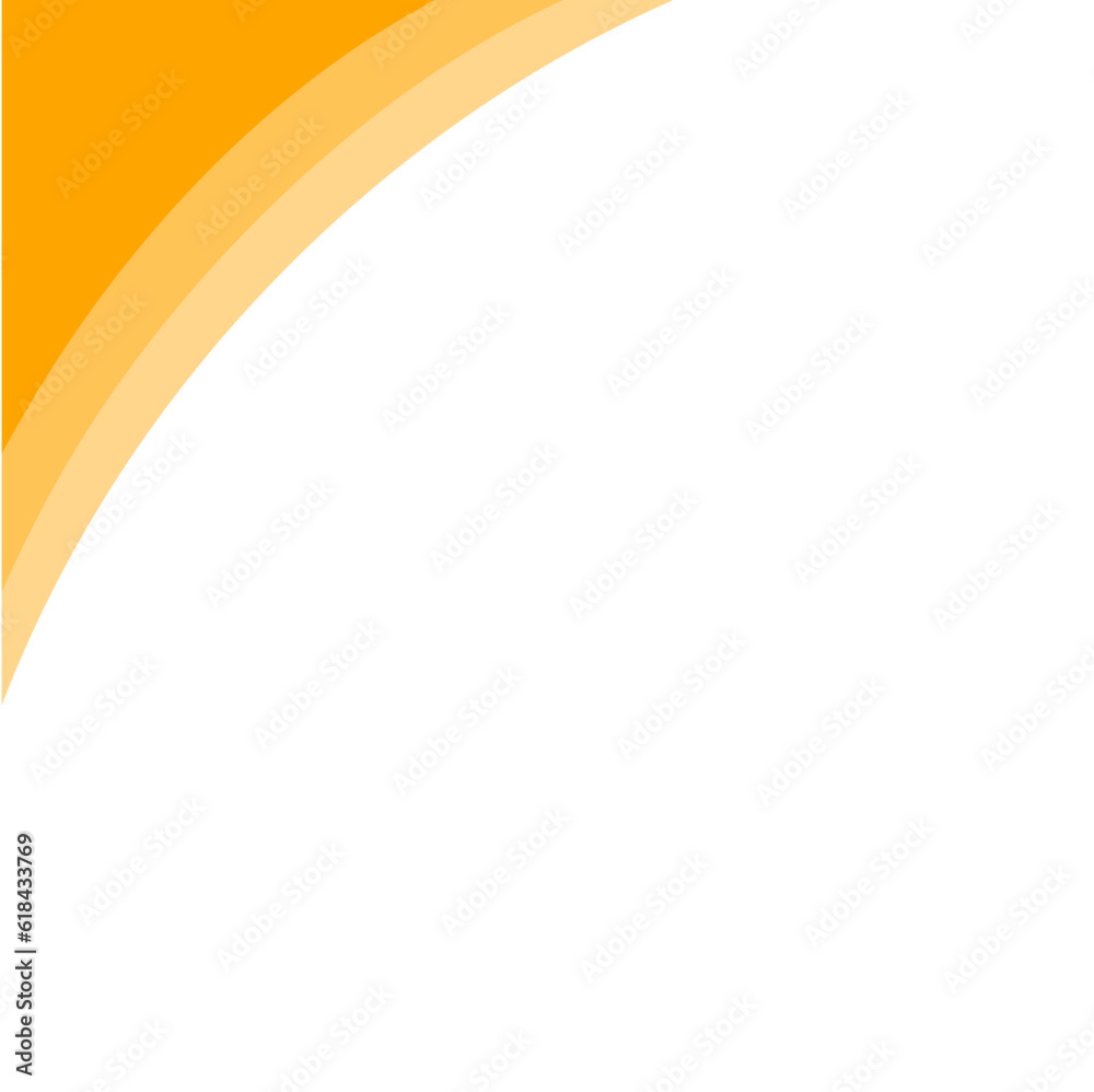 Flat Style Orange Curve Corners Flat Style Orange Curve Corners