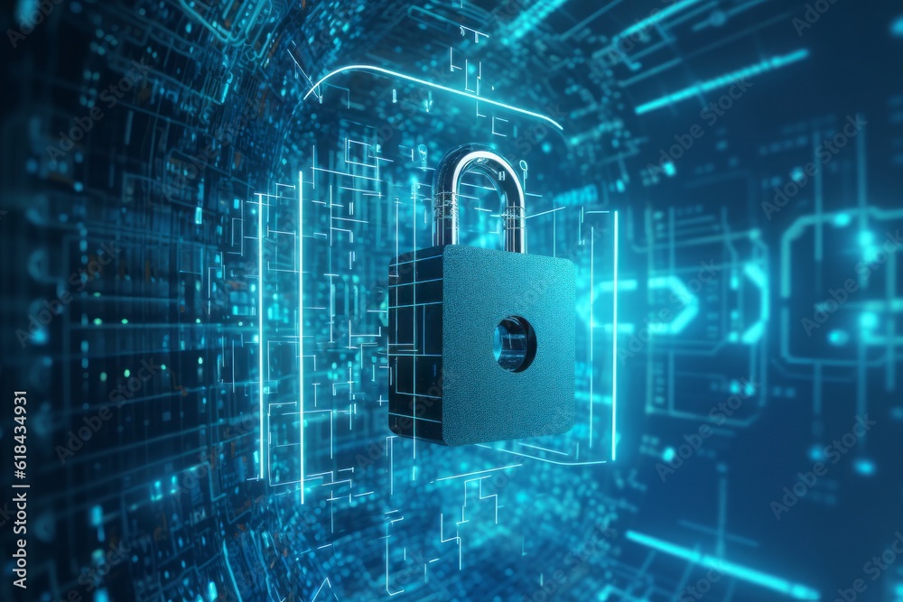 binary-code-lock-unlocking-the-digital-fort-cgi-image-of-a-padlock