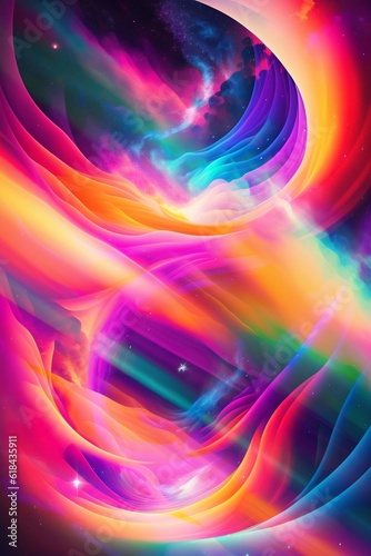abstract colorful background with lighting effect, computer generated abstract background, 3D rendering