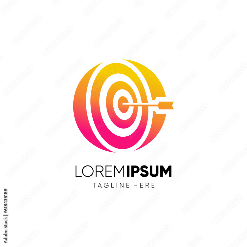 Letter O Target Initial Logo Design Vector Icon Graphic Emblem Illustration Letter O Target Initial Logo Design Vector Icon Graphic Emblem Illustration
