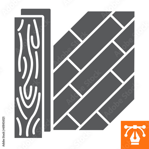 Laminate or wooden plank solid icon, glyph style icon for web site or mobile app, construction and building, plywood vector icon, simple vector illustration, vector graphics with editable strokes.