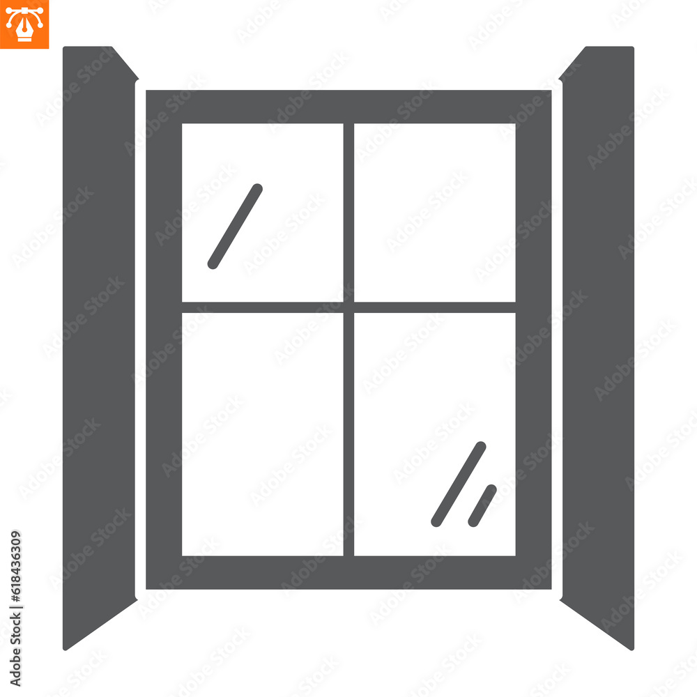 Window solid icon, glyph style icon for web site or mobile app, construction and building, window vector icon, simple vector illustration, vector graphics with editable strokes. Window solid icon, glyph style icon for web site or mobile app, construction and building, window vector icon, simple vector illustration, vector graphics with editable strokes.