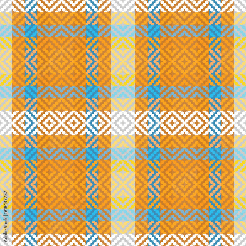 Tartan Plaid Seamless Pattern. Checker Pattern. Traditional Scottish Woven Fabric. Lumberjack Shirt Flannel Textile. Pattern Tile Swatch Included.