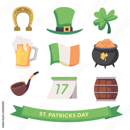 St. Patrick's Day vector design elements set