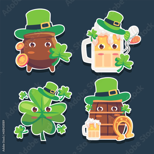 St. Patrick's Day vector design elements set