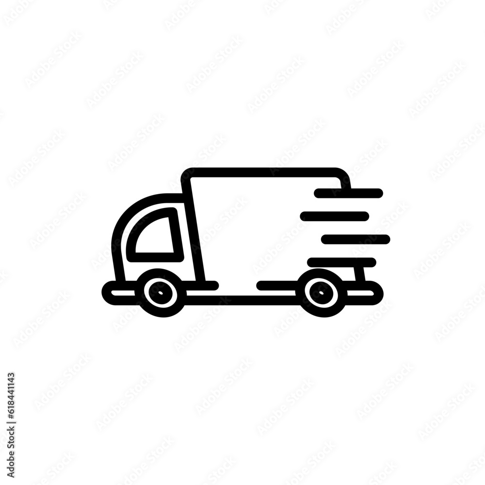 transportation delivery sign symbol vector