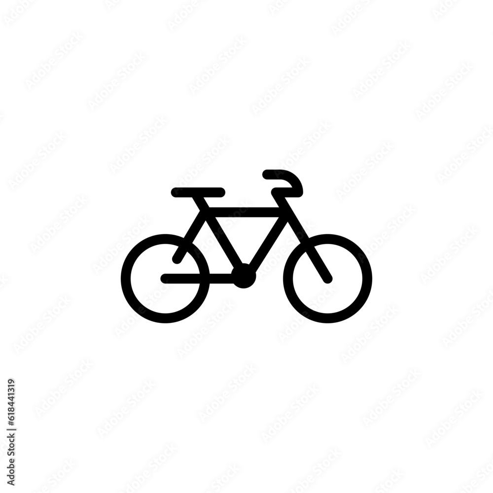 transportation bicycle sign symbol vector