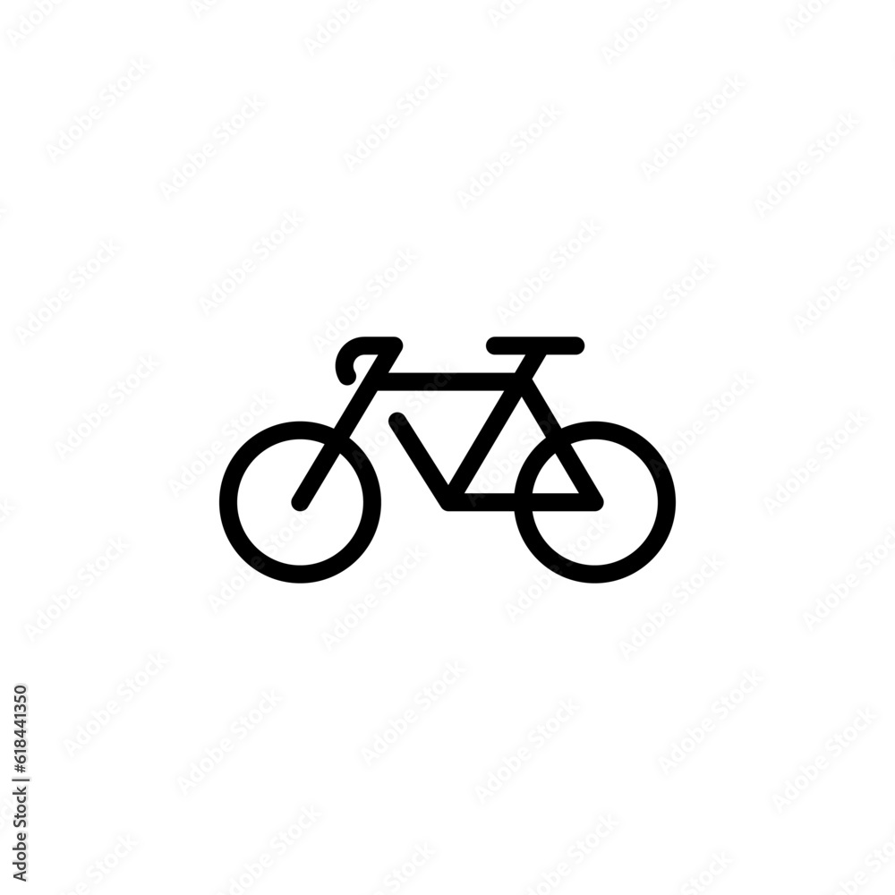 transportation bicycle sign symbol vector