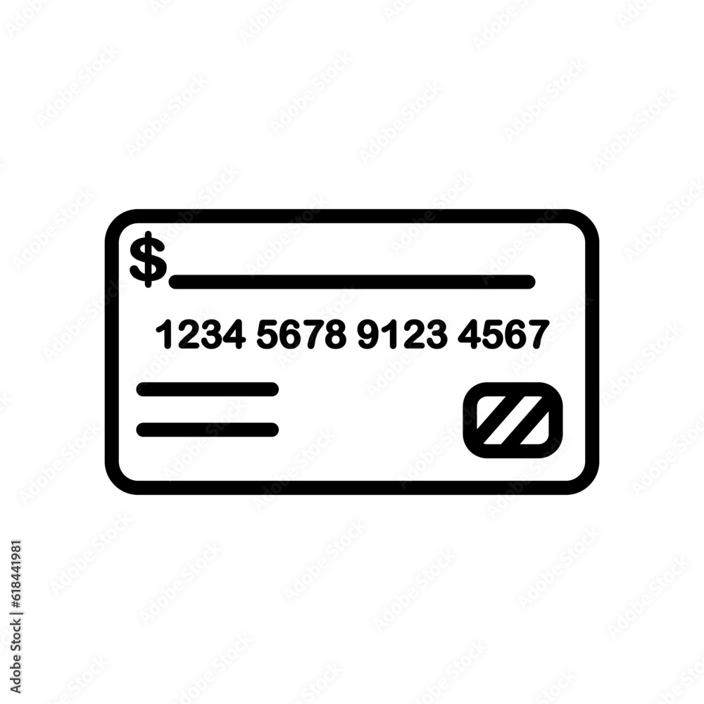 economy credit card sign symbol vector economy credit card sign symbol vector