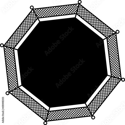 Octagon Ring Mixed Martial Arts