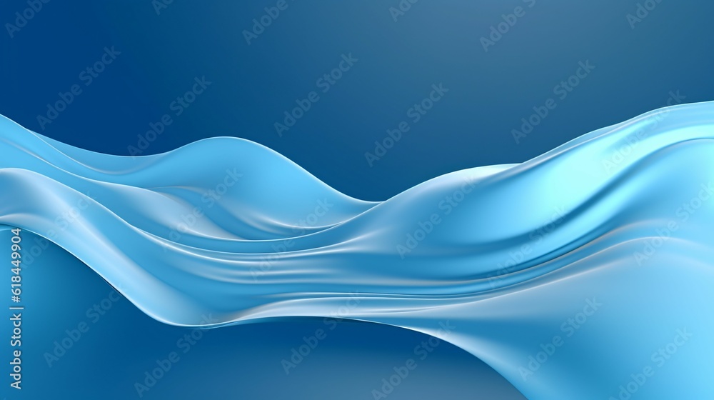 Naklejka premium AI-generated beautiful abstract and minimalistic blue background