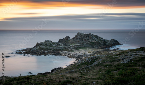 Castro of Baroña ruins in the coast of Galicia