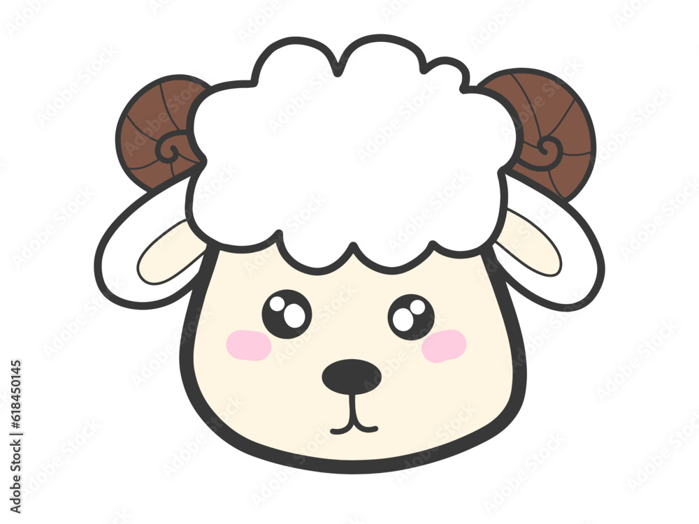 Sheep,cartoon,cute icon ,vector, illustration,hand drawn Sheep,cartoon,cute icon ,vector, illustration,hand drawn
