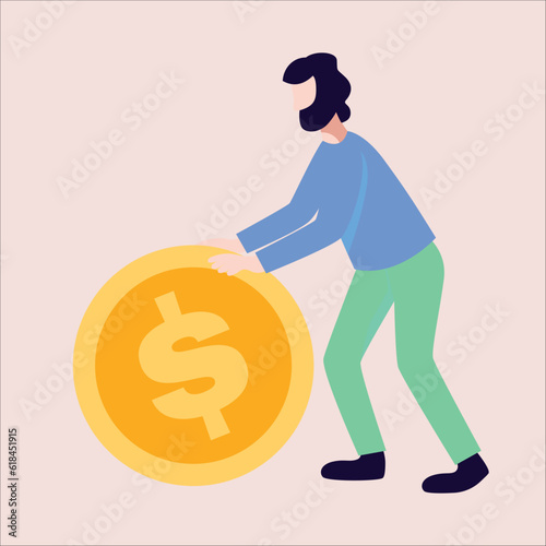 International crowdfunding money raising, growing wealth or being rich from pension or mutual fund, stock market return, money or financial success concept.